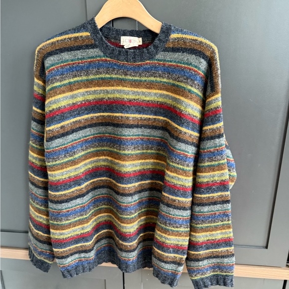 J. Crew Sweaters - J. Crew VINTAGE 100% Wool Striped Sweater • M •